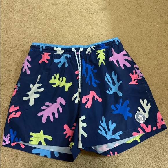 Chubbies Blue and Navy Swim Shorts - Picture 1 of 3